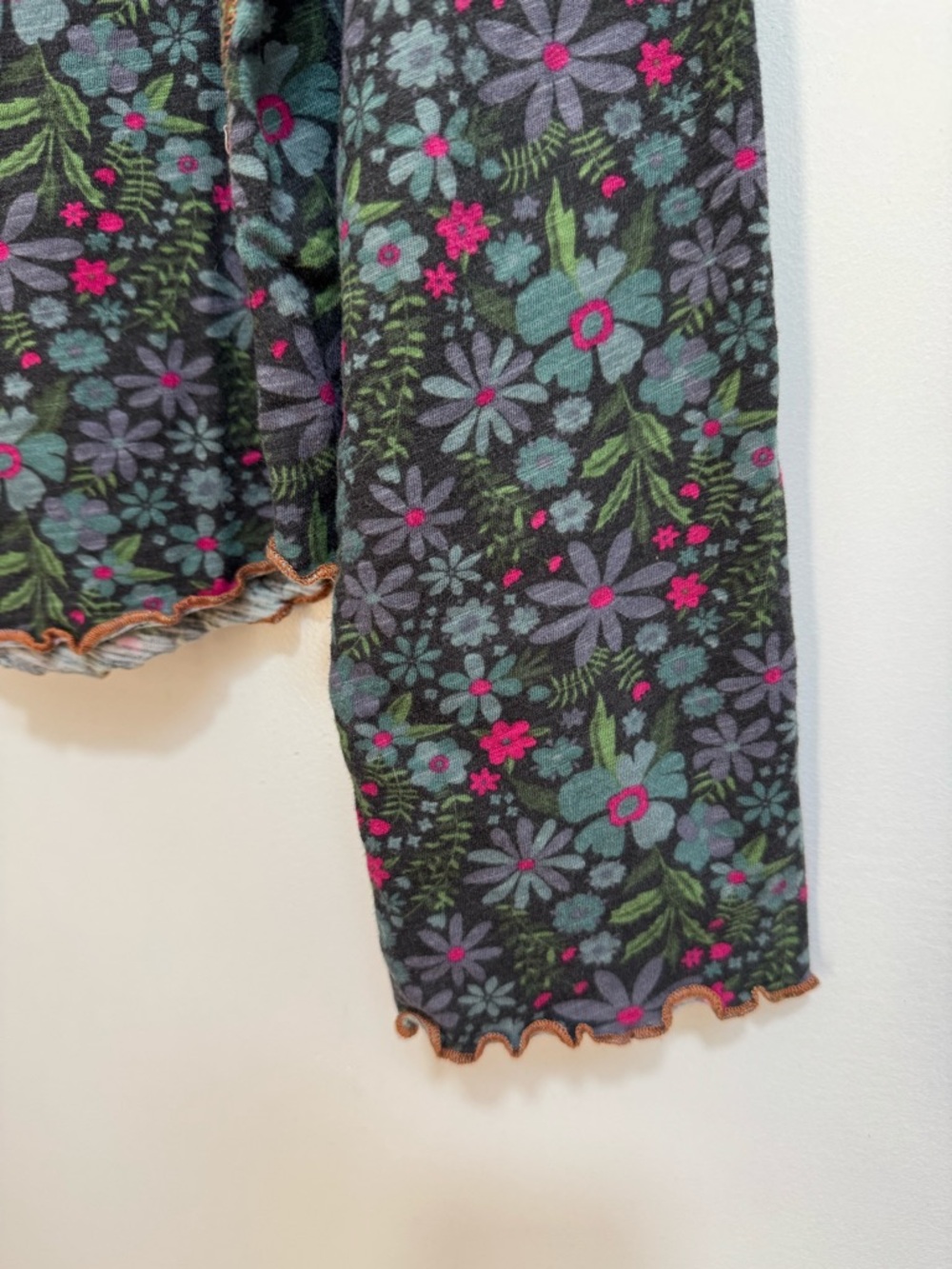 Natural Life Lily Cotton Floral Long Sleeve Tee Shirt Women’s XL Boho Elevated - Picture 10 of 12